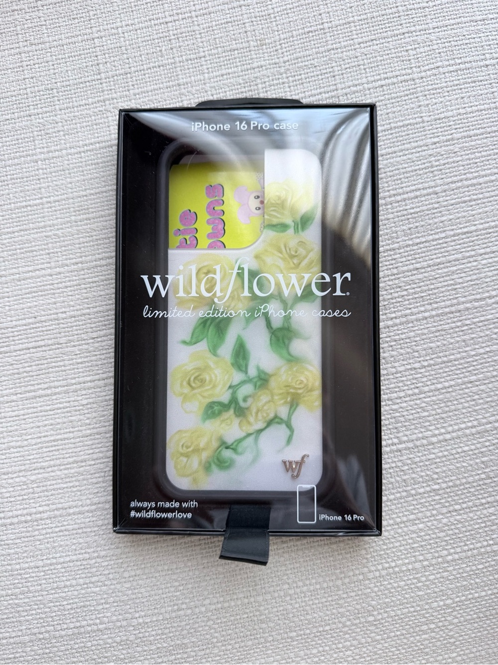 Wildflower iPhone 16 Pro Case - Yellow Rose Design